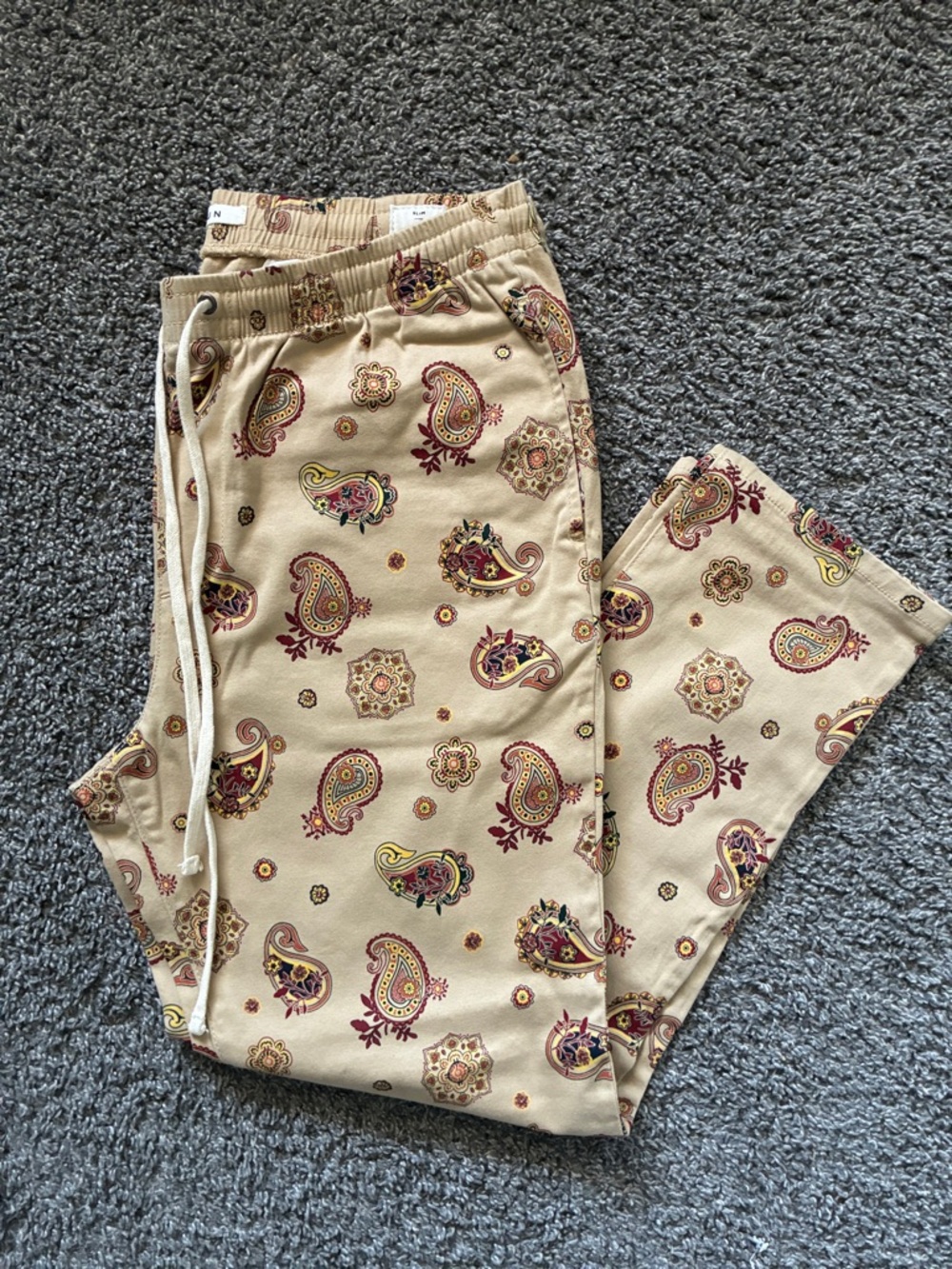 PacSun Paisley Print Drawstring Joggers